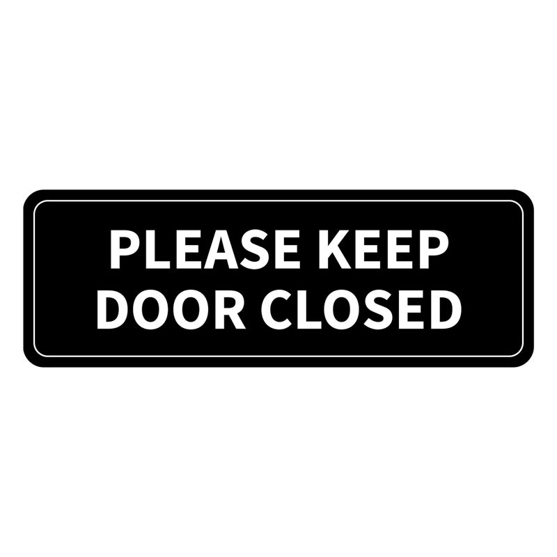 LUHIMO Please Keep Door Closed Sign Sticker,Waterproof and Weatherproof, Indoor/Outdoor Use Close Gate Behind You Sign Stickers for Workplace, Restricted Areas, Garages - Image 1